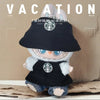 Labubu Clothes Outfit V1 V2 Work Uniform Keychain Set Mini Barista Costume Doll Clothes Collection For Sitting Dolls Display