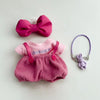 17cm labubu clothes outfit Plush doll clothes Macaron Cute Clothing DIY Kid Gift  Dog Clothes Hair accessories v1 v2 clothes