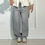 Chic Rhinestone Women's Jeans Y2k Street Oversize Loose Shining Female Wide Leg Pants 2025 Spring Summer Lady Denim Trousers