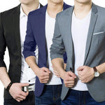 Men Formal Business Suit Coat One Button Black Blue Red Men Slim Fit Fashion Suit Jacket Casual Suit Men Clothing