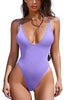 New Sexy One Piece Swimsuit Women Summer Holiday Swimwear Thong Monokini Bathing Suit 2024 Mujer Micro Bikini Solid Neon Yellow