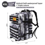 45L/25L Tactical Backpack Men's Travel Large Capacity Rucksacks Men Waterproof Outdoor Sports Multi-functional Bags