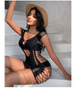 Sexy Women Fishnet Halter Backless Dress Low Cut Tight Pencil Cute Dress Plus Size Mini Dress Night Club Dance Dress Beatchwear