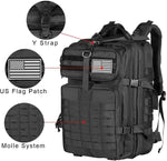New 30/45L Man Tactical Backpacks HkingTraveling Bags Survival Outdoor 3P Assault Pack EDC Molle Pack For Trekking Hunting Bag