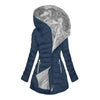 Women Jacket Plus Size Women's Winter Jacket with Plush Lining Hooded Outerwear Warm Windproof Down Coat for Cold Weather Spring