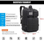 New 30/45L Man Tactical Backpacks HkingTraveling Bags Survival Outdoor 3P Assault Pack EDC Molle Pack For Trekking Hunting Bag