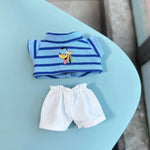 New Labubu 17cm Doll's Clothes Outfit Accessories For Cute The Monster Dolls Clothing Kids Gift Mickey Mouse And ‌Goofy Goof‌