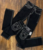 Y2k 2000s Statue of liberty Diamonds Jeans Casual Denim Pants High Waist Straight Wide Leg Jeans Harajuku Vintage Women Clothing