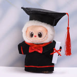 Labubu Doll Clothes Graduation Bachelor's Robe Set 15/17cm Plush Doll'S Clothes Labubu I II Idol Dolls Sitting Party Accessories