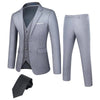 TweedLad Men's Business Suit Set Groomsmen Regular Fit-Tuxedo Jacket+Trousers Men Suit Set Lapel Formal Stylish Buttons Pockets