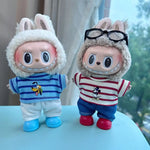 New Labubu 17cm Doll's Clothes Outfit Accessories For Cute The Monster Dolls Clothing Kids Gift Mickey Mouse And ‌Goofy Goof‌