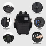 45L Military Tactical Backpack 3 Day Molle Assault Pack Large Army Bug Out Bag Rucksack Daypack for Men Outdoor Hiking Army Camp