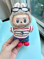 New Labubu 17cm Doll's Clothes Outfit Accessories For Cute The Monster Dolls Clothing Kids Gift Mickey Mouse And ‌Goofy Goof‌