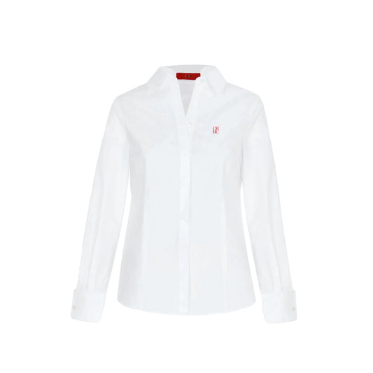 2024 Summer New Women Shirts Solid Color Slim Shirt Waist Design Vintage Female Blouses Fashion Office Ladies Shirts