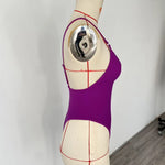 BEACHCICI Solid One-piece Swimsuit Women Deep V-neck Plain Swimsuits Monokinis 2025 New Summer Beach Swimwear Holiday Swimsuits