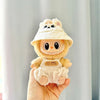 17cm Labubu I II Idol Dolls Cute Mini Plush Doll'S Clothes Korea Kpop Exo Idol Dolls DIY Accessories Gifts FEAR Hoodie Set