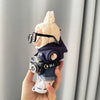 17cm Labubu I II Idol Dolls Cute Mini Plush Doll'S Clothes Korea Kpop Exo Idol Dolls DIY Accessories Gifts FEAR Hoodie Set