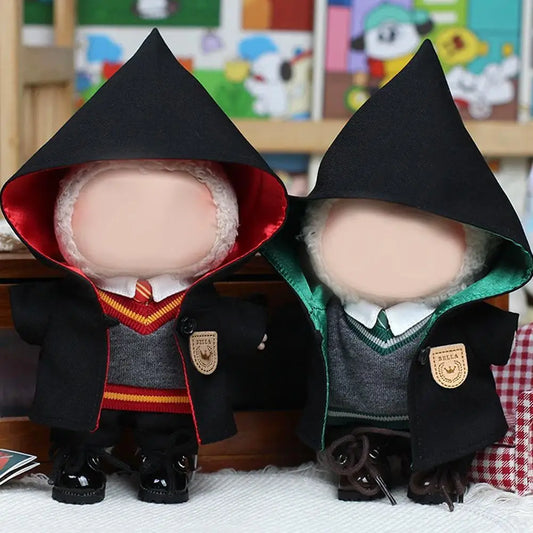 Wizard School Uniform For Labubu Doll Clothes 17cm Doll Outfits Gift For Labubu Lovers