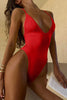 Sexy Solid Deep V Women Swimwear One Piece Swimsuits 2025 Woman Female Bathing Suits Bodysuit Swimming for Beach Wear Monokini