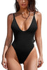 New Sexy One Piece Swimsuit Women Summer Holiday Swimwear Thong Monokini Bathing Suit 2024 Mujer Micro Bikini Solid Neon Yellow