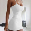 Durable Suspender Dress Skin-friendly Easy Cleaning Fashion Sheath Dress  Nylon Dress for Anniversary