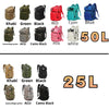 25L/50L 1000D Nylon Waterproof Trekking Fishing Hunting Bag Backpack Outdoor Rucksacks Tactical Sports Camping Hiking