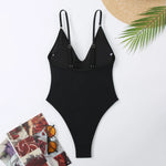 New Sexy One Piece Swimsuit Women Summer Holiday Swimwear Thong Monokini Bathing Suit 2024 Mujer Micro Bikini Solid Neon Yellow