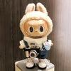 17cm Labubu I II Idol Dolls Cute Mini Plush Doll'S Clothes Korea Kpop Exo Idol Dolls DIY Accessories Gifts FEAR Hoodie Set