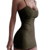 Durable Suspender Dress Skin-friendly Easy Cleaning Fashion Sheath Dress  Nylon Dress for Anniversary
