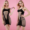 Sexy Women Fishnet Halter Backless Dress Low Cut Tight Pencil Cute Dress Plus Size Mini Dress Night Club Dance Dress Beatchwear