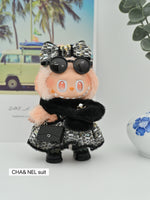 Labubu 17cm Fashion Luxury Clothes Suits Cute Style Dress Brand Clothing Set Luxury Fashion Accessories Labubu Fragrant Skirt