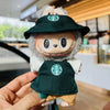 Labubu Clothes Outfit V1 V2 Work Uniform Keychain Set Mini Barista Costume Doll Clothes Collection For Sitting Dolls Display
