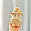 17cm Labubu I II Idol Dolls Cute Mini Plush Doll'S Clothes Korea Kpop Exo Idol Dolls DIY Accessories Gifts FEAR Hoodie Set