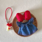 17cm labubu clothes outfit Plush doll clothes Macaron Cute Clothing DIY Kid Gift  Dog Clothes Hair accessories v1 v2 clothes