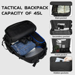 45L Military Tactical Backpack 3 Day Molle Assault Pack Large Army Bug Out Bag Rucksack Daypack for Men Outdoor Hiking Army Camp