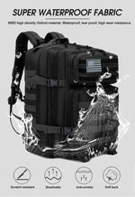 45L/25L Tactical Backpack Men's Travel Large Capacity Rucksacks Men Waterproof Outdoor Sports Multi-functional Bags