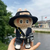 17cm Labubu I II Idol Dolls Cute Mini Plush Doll'S Clothes Korea Kpop Exo Idol Dolls DIY Accessories Gifts FEAR Hoodie Set