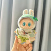 17cm Labubu I II Idol Dolls Cute Mini Plush Doll'S Clothes Korea Kpop Exo Idol Dolls DIY Accessories Gifts FEAR Hoodie Set