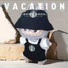 Labubu Clothes Outfit V1 V2 Work Uniform Keychain Set Mini Barista Costume Doll Clothes Collection For Sitting Dolls Display