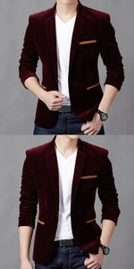 Brand Mens Corduroy Blazers Autumn Spring Fashion Male Slim Fat Casual Suit Jacket Men Blazer Masculino Clothing Vetement Homme