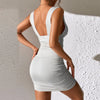 Sexy Hip Waist Short Dress Women Clothing 2024 Summer Elegant Evening Mini Formal Occas Dress Femal Bodycon Vestidos Black Skirt