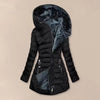 Women Jacket Plus Size Women's Winter Jacket with Plush Lining Hooded Outerwear Warm Windproof Down Coat for Cold Weather Spring