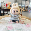 17cm Labubu I II Idol Dolls Cute Mini Plush Doll'S Clothes Korea Kpop Exo Idol Dolls DIY Accessories Gifts FEAR Hoodie Set