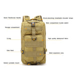 Military Tactical Backpack Army Day Assault Pack Rucksack Molle Bag Bug Out Bag