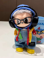 Denim overalls labubu pendant dolls Original Design 17cm Mini Doll'S designer Clothes Outfit Accessories  V1 V2 luxury