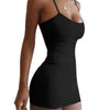 Durable Suspender Dress Skin-friendly Easy Cleaning Fashion Sheath Dress  Nylon Dress for Anniversary