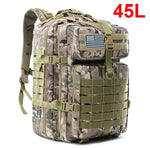 New 30/45L Man Tactical Backpacks HkingTraveling Bags Survival Outdoor 3P Assault Pack EDC Molle Pack For Trekking Hunting Bag
