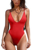 New Sexy One Piece Swimsuit Women Summer Holiday Swimwear Thong Monokini Bathing Suit 2024 Mujer Micro Bikini Solid Neon Yellow