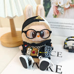 17cm Labubu I II Idol Dolls Cute Mini Plush Doll'S Clothes Korea Kpop Exo Idol Dolls DIY Accessories Gifts FEAR Hoodie Set