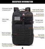 New 30/45L Man Tactical Backpacks HkingTraveling Bags Survival Outdoor 3P Assault Pack EDC Molle Pack For Trekking Hunting Bag